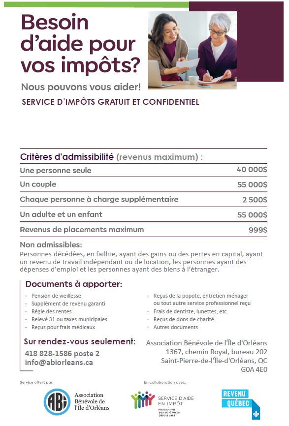 Aide à l'impôt Aide à l'impôt