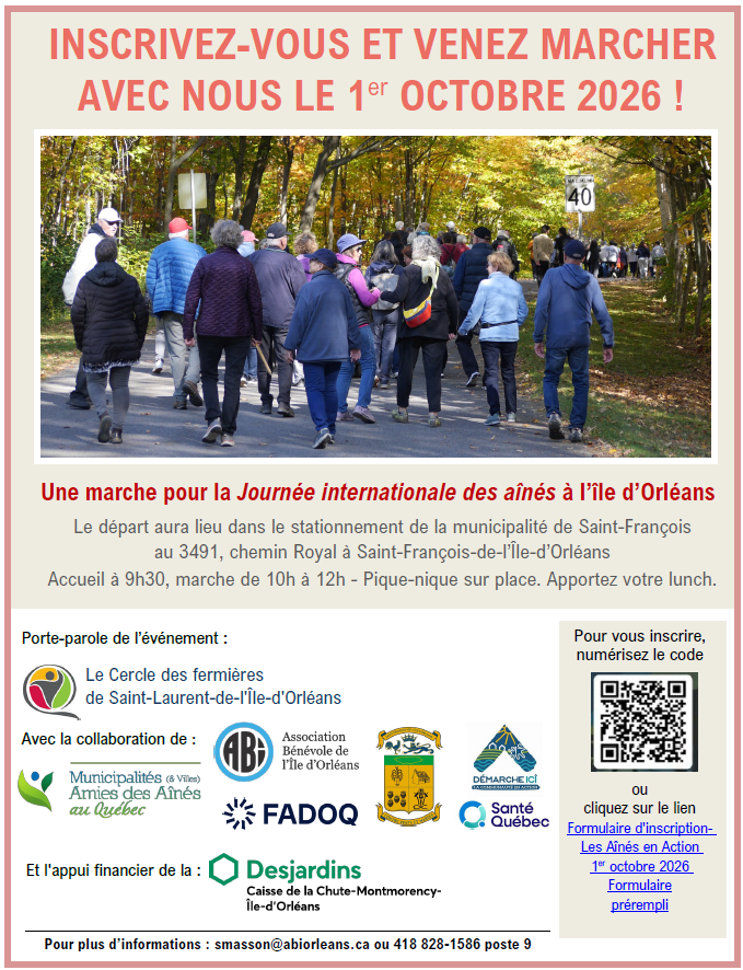 Marche des aînés Marche des aînés